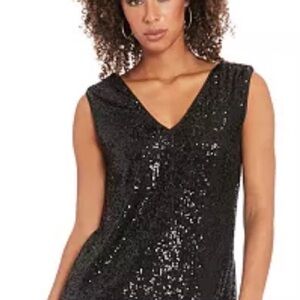 Muse Black Sequin Mini Dress